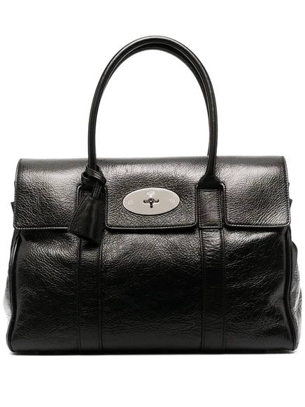 Женская сумка-тоут Mulberry Bayswater кожаная, черная