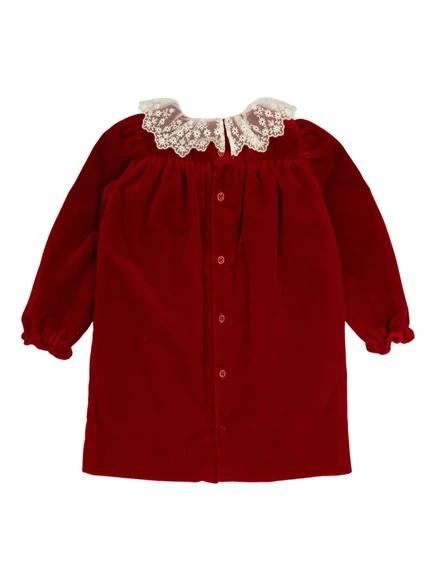 Платье с оборками от Bonpoint Jaylisa red