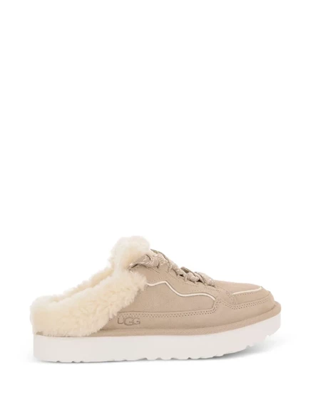 Женские сабо UGG Lowmel из замши, бежевые