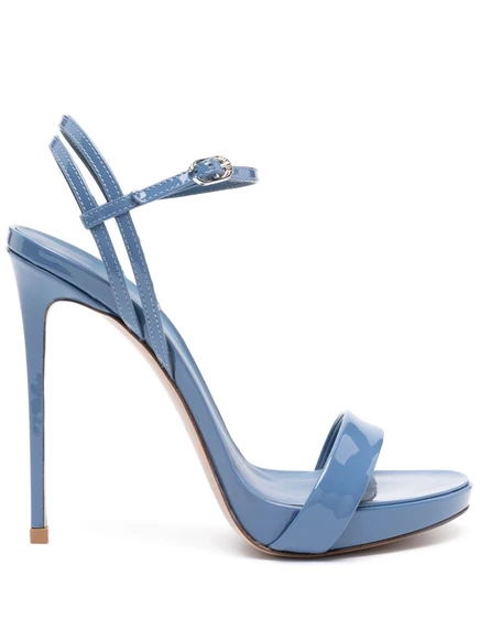Босоножки из лакированной кожи Le Silla Gwen 120 мм blue