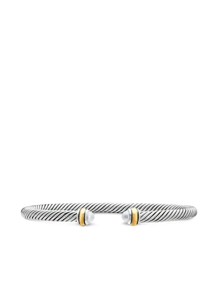 Женский браслет David Yurman Cable 4 мм, золото/серебро