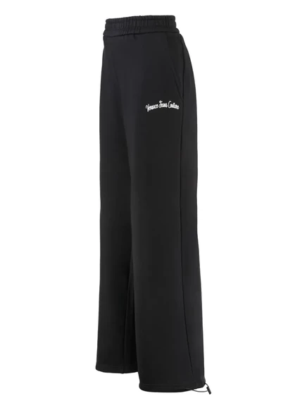Спортивные брюки на завязках с вышитым логотипом Versace Jeans Couture black