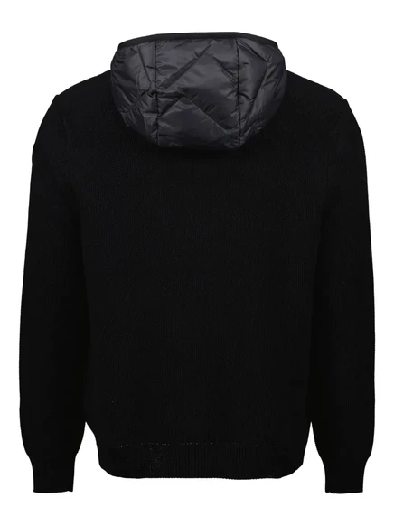 Стеганая куртка Moncler с капюшоном black