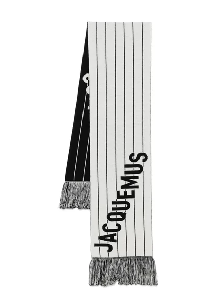 Шарф Jacquemus L'echarpe Liga white