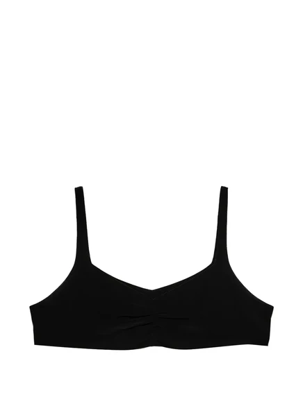 Женский топ Prada из крепдешина, черный