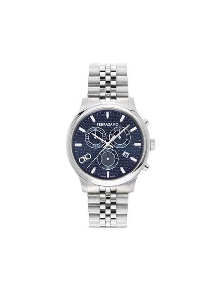 Мужские часы Ferragamo Duo Chronograph Q 42 мм, синий