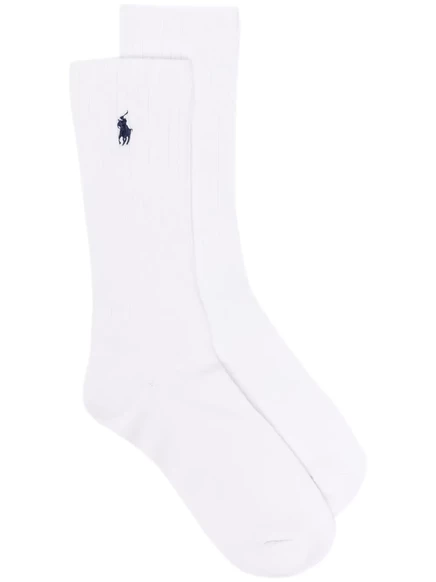 Мужские носки Polo Ralph Lauren с мотивом Pony, белые