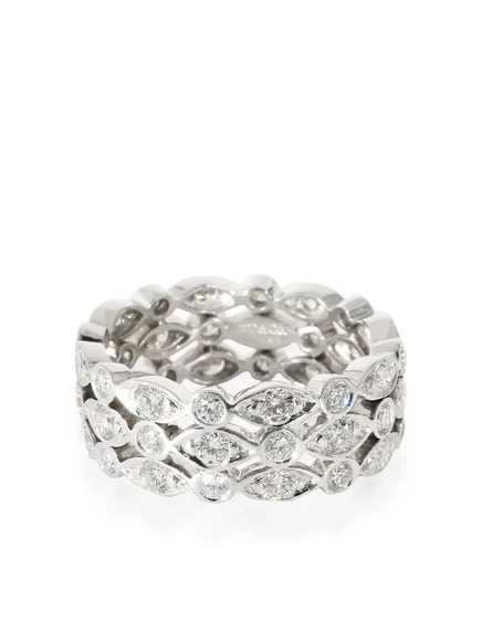 Женское кольцо Tiffany Jazz платина, бриллианты 1,2 карат