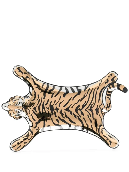 Керамический поднос Jonathan Adler Tiger, золотисто-черный
