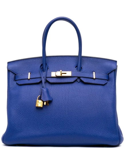 Сумка Togo Birkin Retourne 35 от Hermès, бывшая в употреблении в 2011 году blue