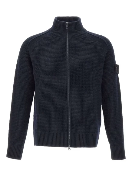 Мужской кардиган Stone Island на молнии, синий