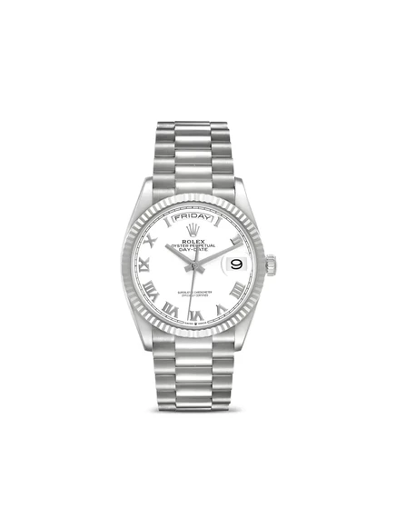 Часы Rolex Day‑Date 36 мм 18‑к белое золото, белый циферблат