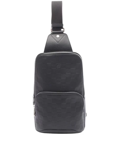 Сумка-слинг через плечо Damier Infini Avenue, бывшая в употреблении у Louis Vuitton в 2018 году black