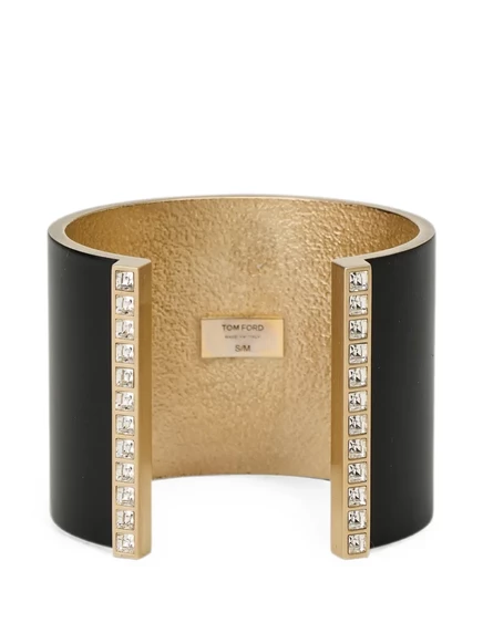 Женский браслет TOM FORD Fera из латуни и кристаллов, черный