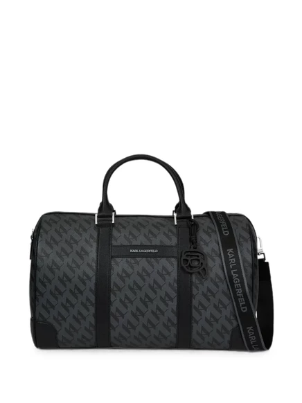 Мужская дорожная сумка Karl Lagerfeld Ikon Monogram, черная