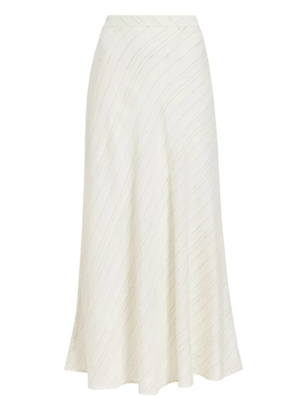 Тканая макси-юбка в полоску от Proenza Schouler White Label white