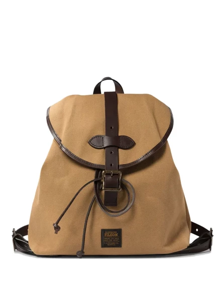 Женский рюкзак Filson среднего размера с кожаной отделкой, бежевый