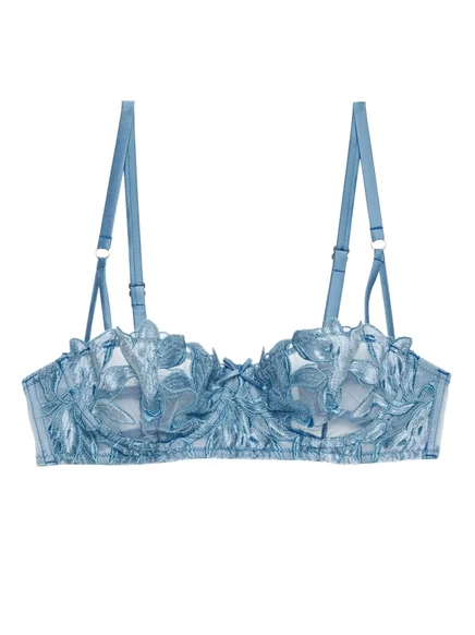 Женский бюстгальтер Fleur du Mal Velvet Lily, синий