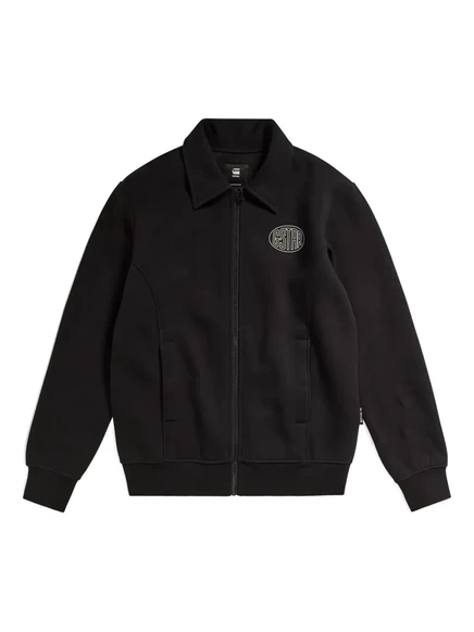 Мужская толстовка G-Star Raw на молнии с логотипом, черная