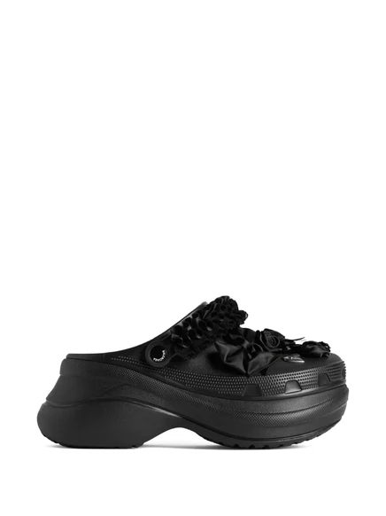 Женские мюли Balenciaga x Crocs JIBBITZ, черные