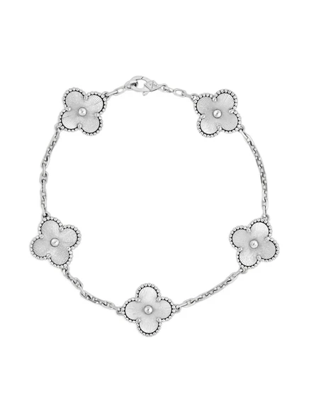 Женский браслет Van Cleef & Arpels 18K белое золото, серебристый