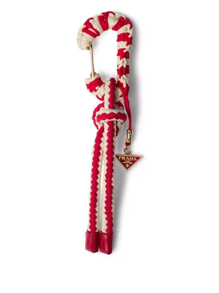 Подвеска для сумки на шнурке Prada red