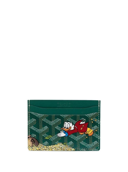 Картхолдер Goyard Pre-Owned Scrooge McDuck, зеленый