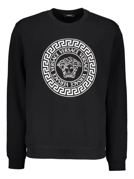 Мужская толстовка Versace с логотипом Medusa, черная