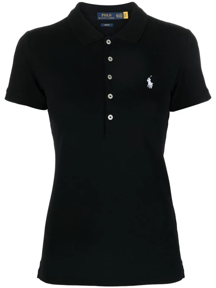 Женская поло Polo Ralph Lauren Julie облегающая, черная