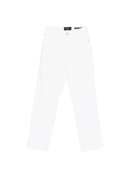Женские джинсы 7 For All Mankind Calie прямые, белые