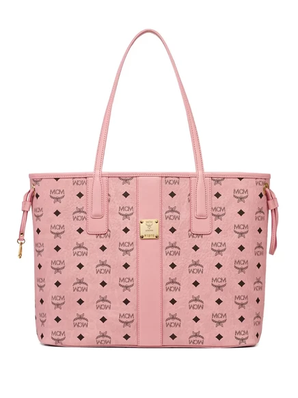 Сумка-тоут MCM Liz с логотипом, розовая