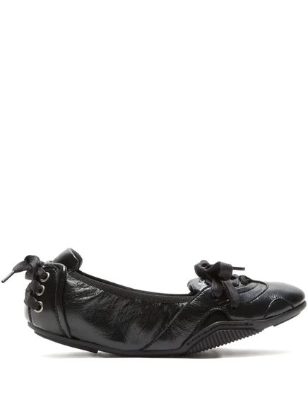 Женские кроссовки Acne Studios из кожи, чёрные