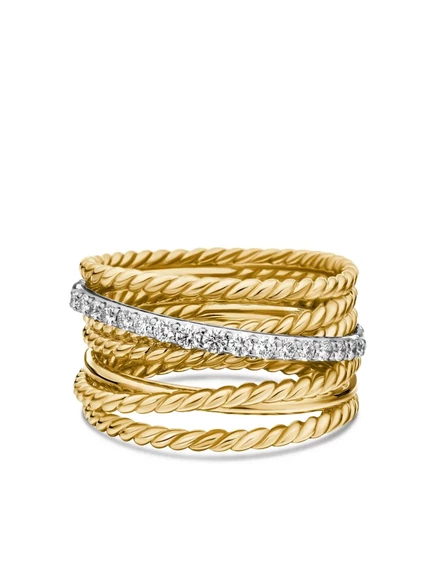 Женское кольцо David Yurman 18К золото с бриллиантами