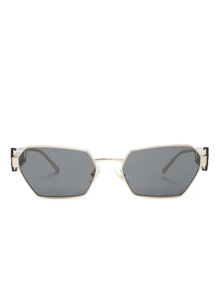 Солнцезащитные очки в геометрической оправе с логотипом Miu Miu Eyewear black