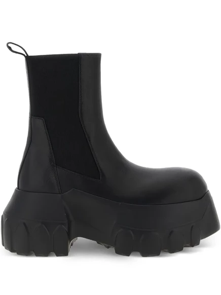 Мужские челси Rick Owens, кожаные, черные