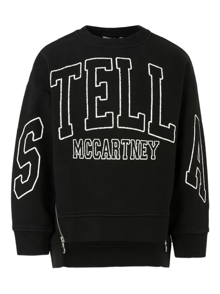 Детская толстовка с логотипом Stella McCartney Kids black
