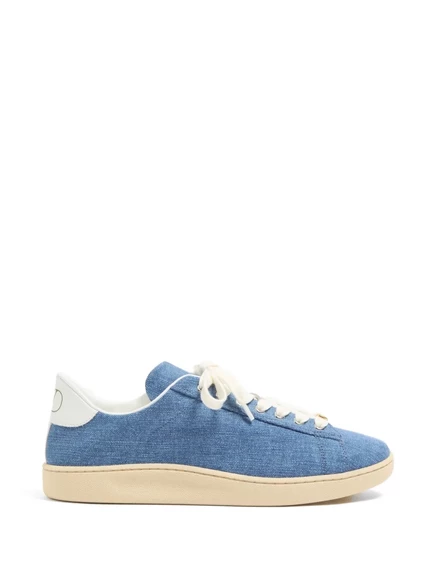 Мужские кеды Valentino Garavani Royco из денима, синие