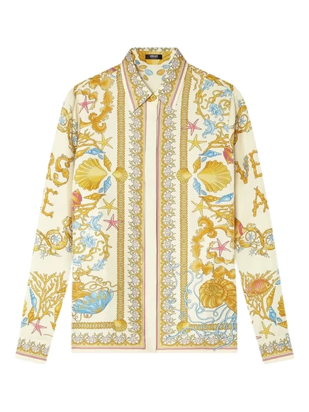 Рубашка Versace Underwater в стиле барокко neutrals