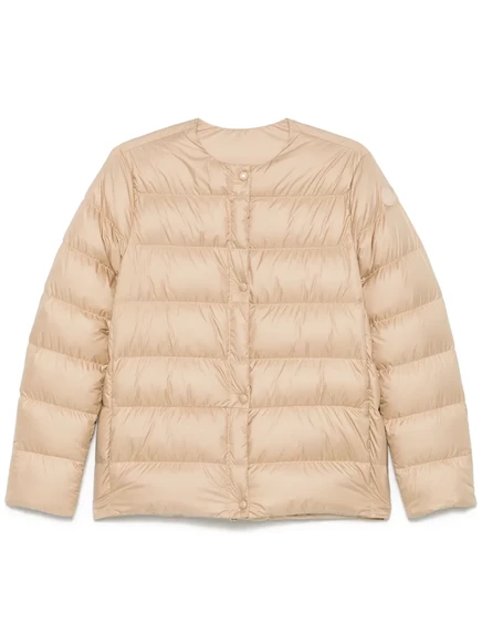Женская пуховая куртка Moncler Gerbe, миндально-бежевая