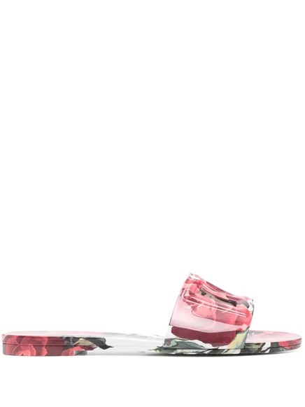 Женские шлёпанцы Dolce & Gabbana, розовые