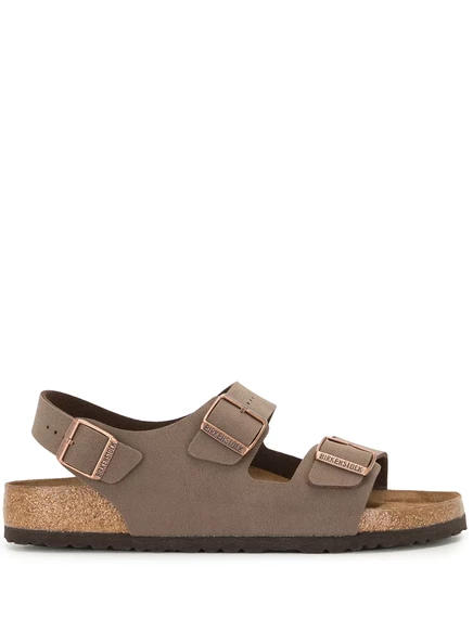 Мужские сандалии Birkenstock Milano с пряжкой, коричневые