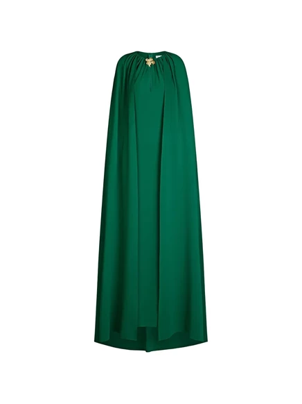 Женское платье Oscar de la Renta Cyclamen макси, зеленое