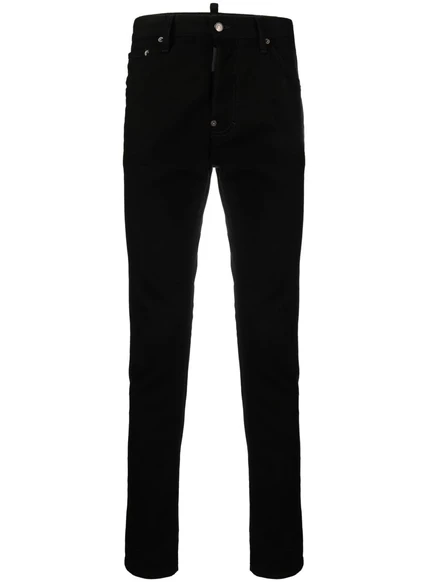 Мужские джинсы DSquared2 Cool Guy узкие, черные