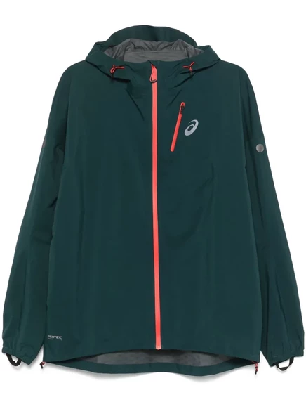 Мужская спортивная куртка Asics Fujitrail Elite с капюшоном, зеленая
