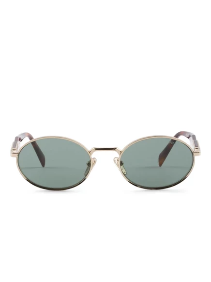 Солнцезащитные очки в овальной оправе Prada Eyewear  gold