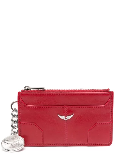 Женский кожаный кардхолдер Zadig & Voltaire Sunny, красный