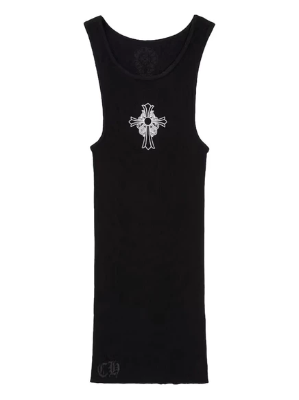 Мужская майка Chrome Hearts Hairy Cross, черная