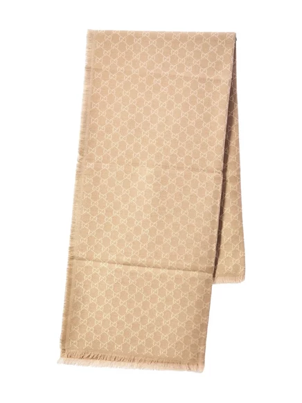 Шаль с бахромой от Gucci neutrals