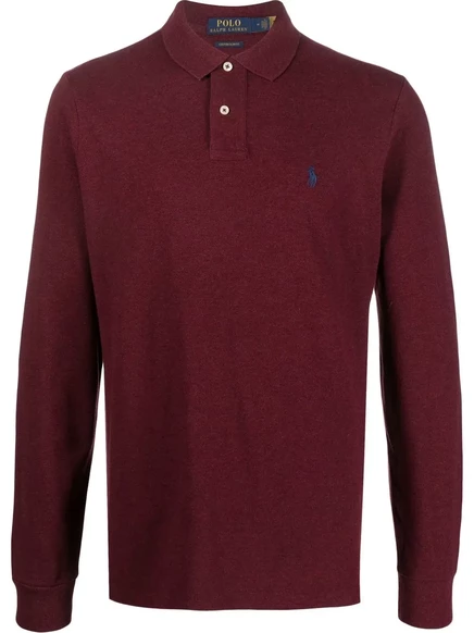Мужское поло Polo Ralph Lauren Custom Slim Fit, красное
