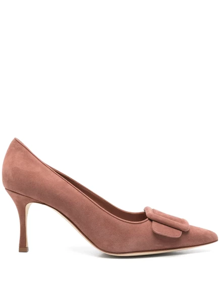 Женские туфли Manolo Blahnik Maysale 70 мм, коричневые